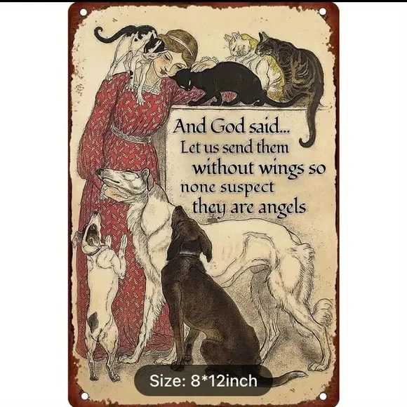 COPY - NWT ANIMALS ANGELS SIGN - Picture 2 of 7